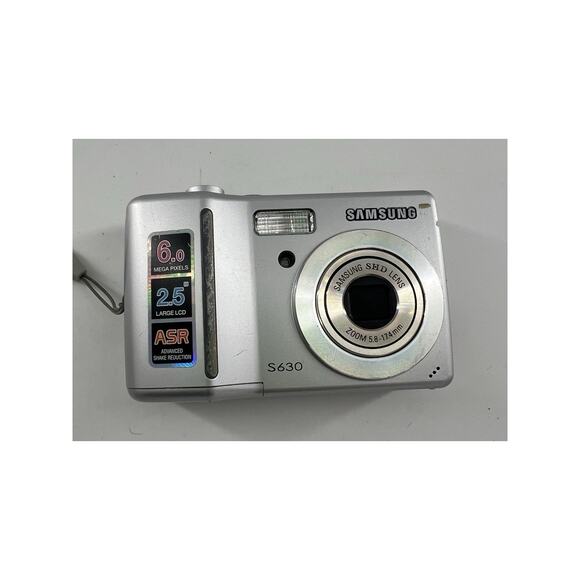 Samsung Digimax S630 6.0MP Compact Digital Camera Silver Photography Works - Picture 3 of 7